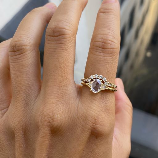 Pink morganite engagement ring-Solid 14k Rose gold-handmade full etern –  WILLWORK JEWELRY